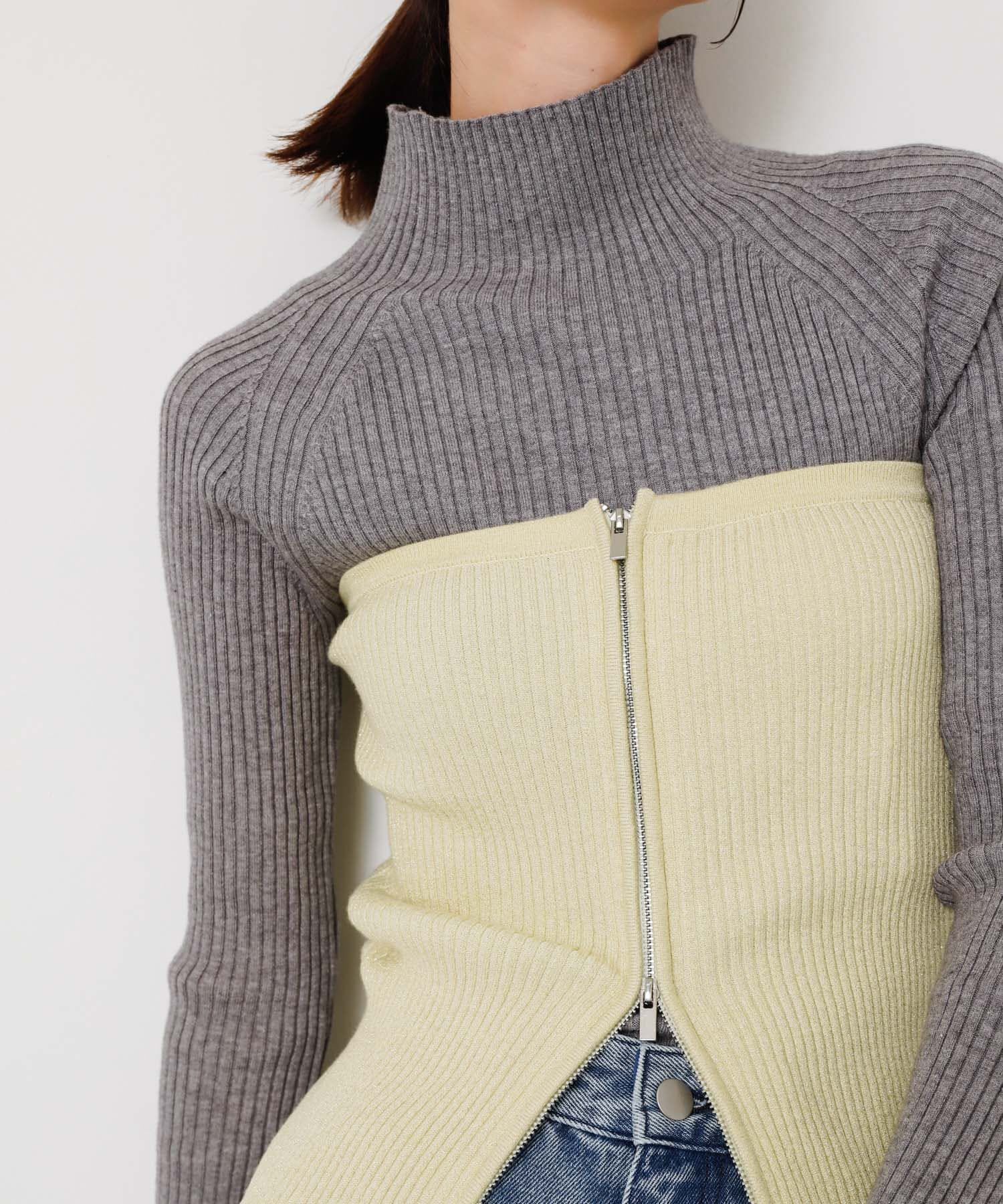 SENSE OF PLACE by URBAN RESEARCH「ラメジップニットビスチェ」|その他|