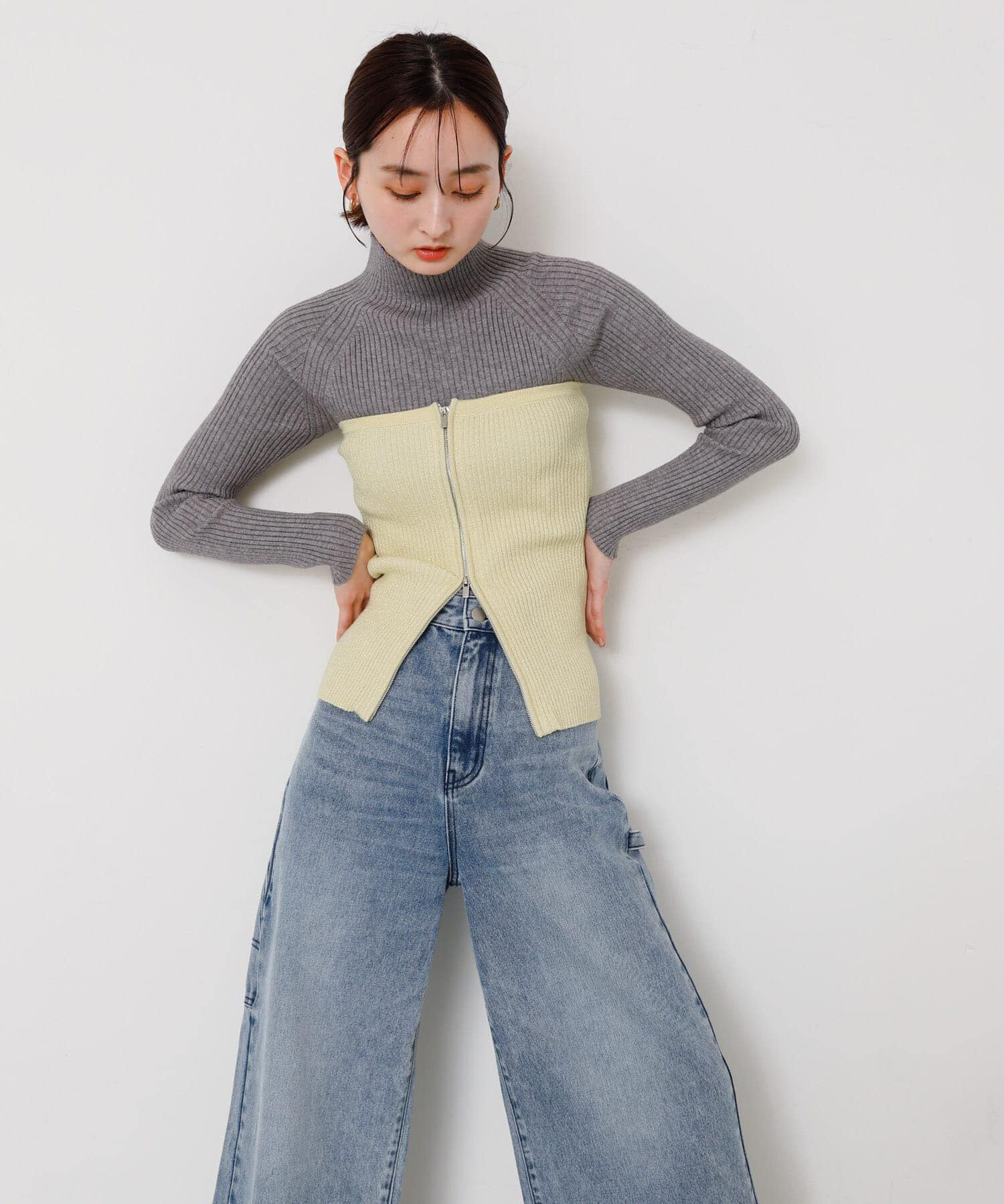 SENSE OF PLACE by URBAN RESEARCH「ラメジップニットビスチェ」|その他|