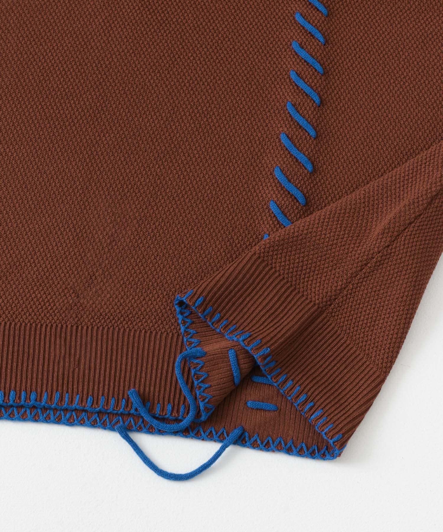 SENSE OF PLACE by URBAN RESEARCH「ブランケットステッチVネックベスト」|ベスト・ジレ|