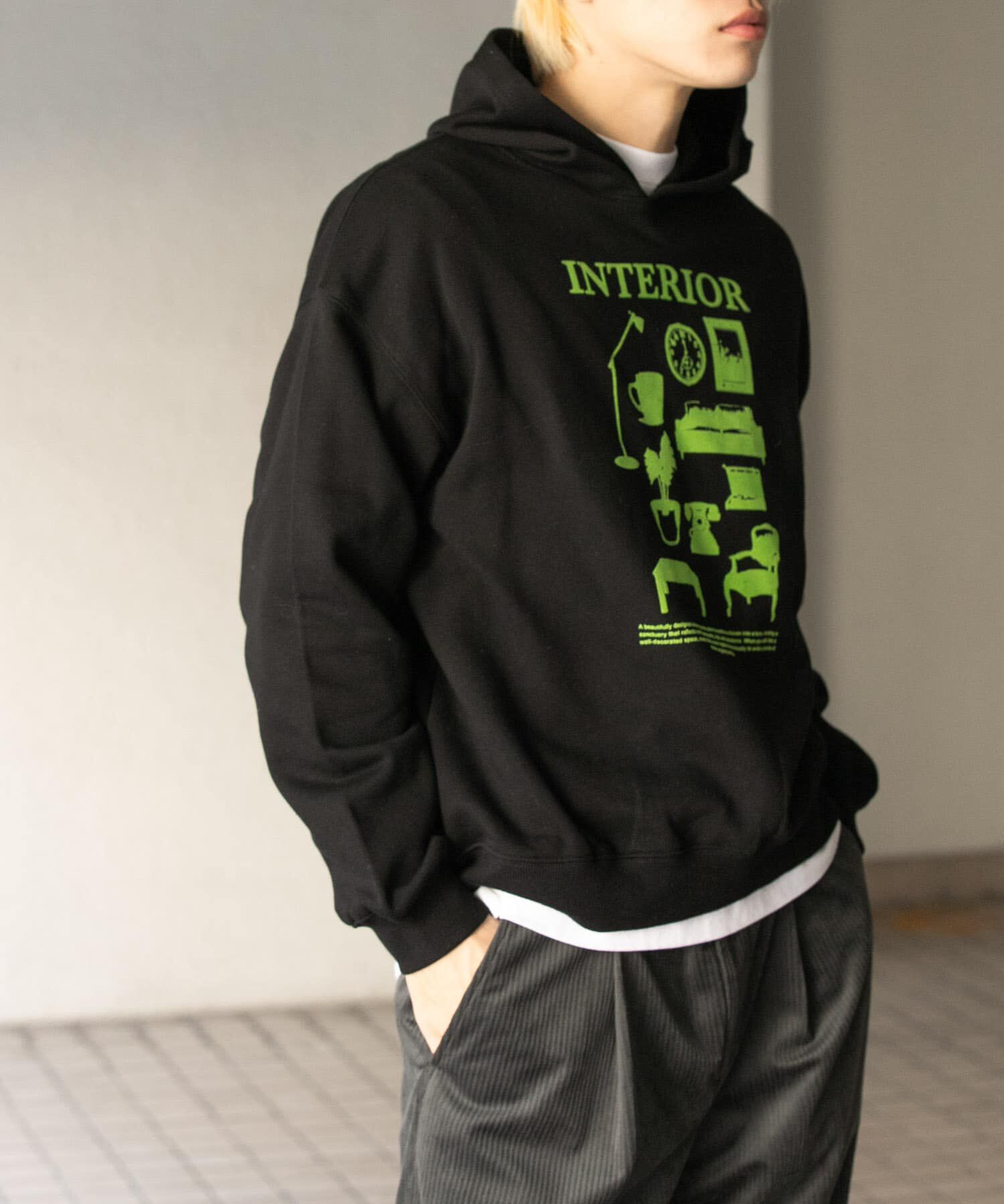 SENSE OF PLACE by URBAN RESEARCH「Furniture Graphic hoodie」|パーカー|