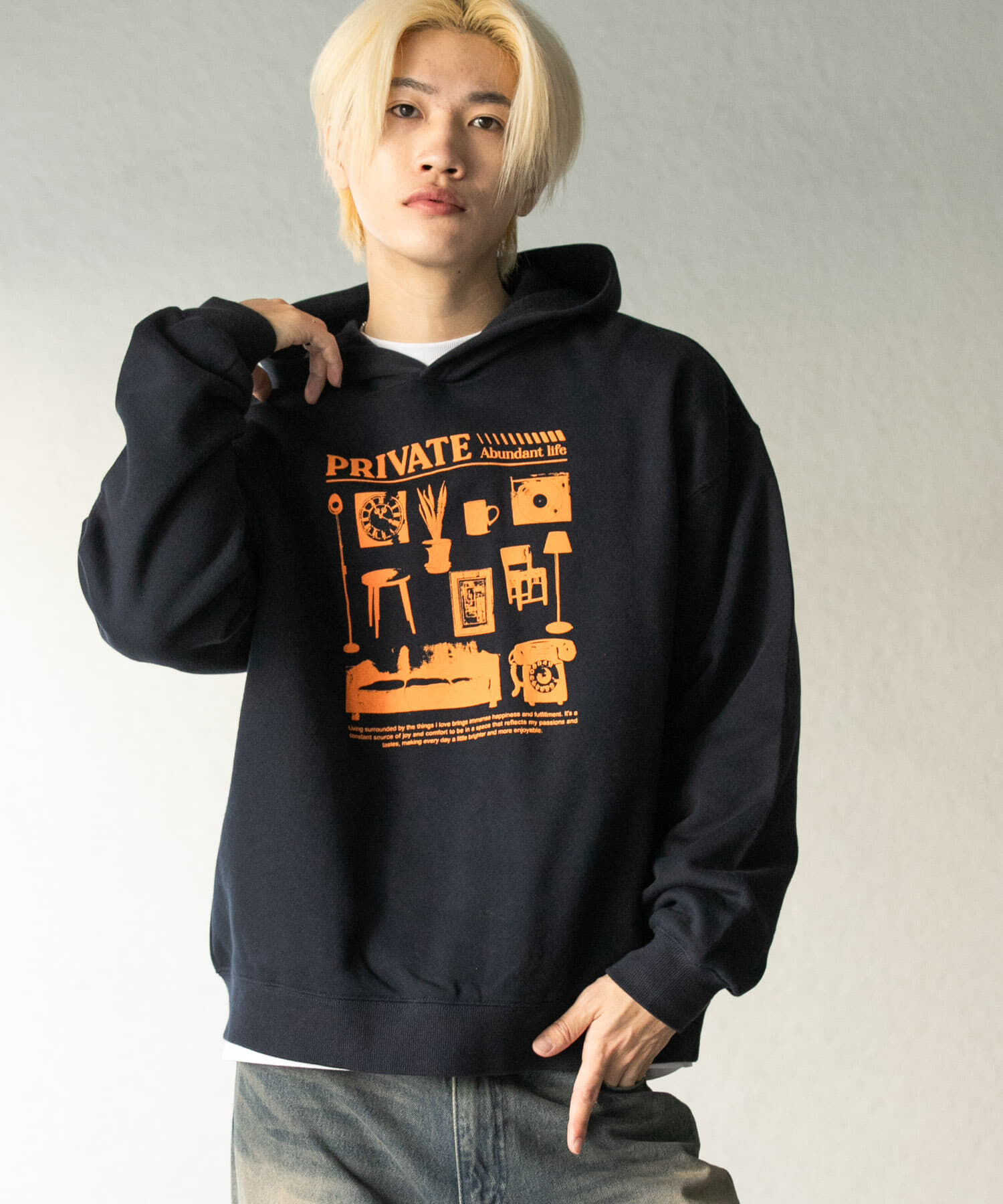 SENSE OF PLACE by URBAN RESEARCH「Furniture Graphic hoodie」|パーカー|