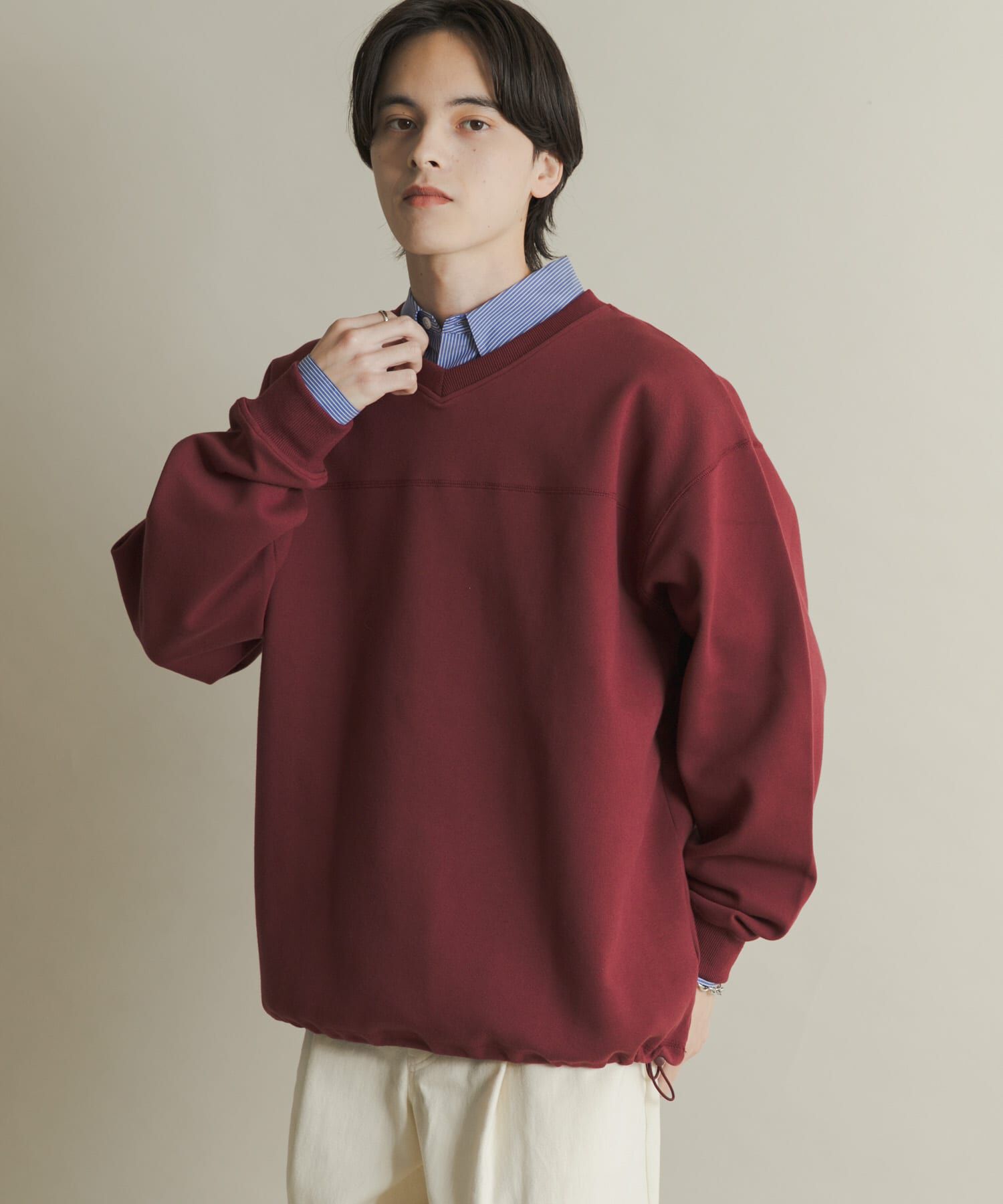 SENSE OF PLACE by URBAN RESEARCH「カノコVネックスウェット」|スウェット・ジャージ|