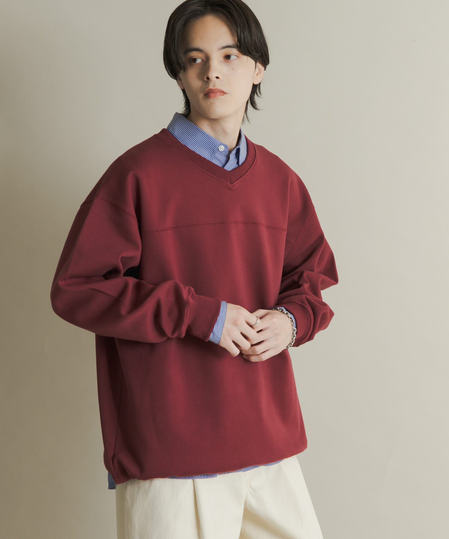 SENSE OF PLACE by URBAN RESEARCH「カノコVネックスウェット」|スウェット・ジャージ|