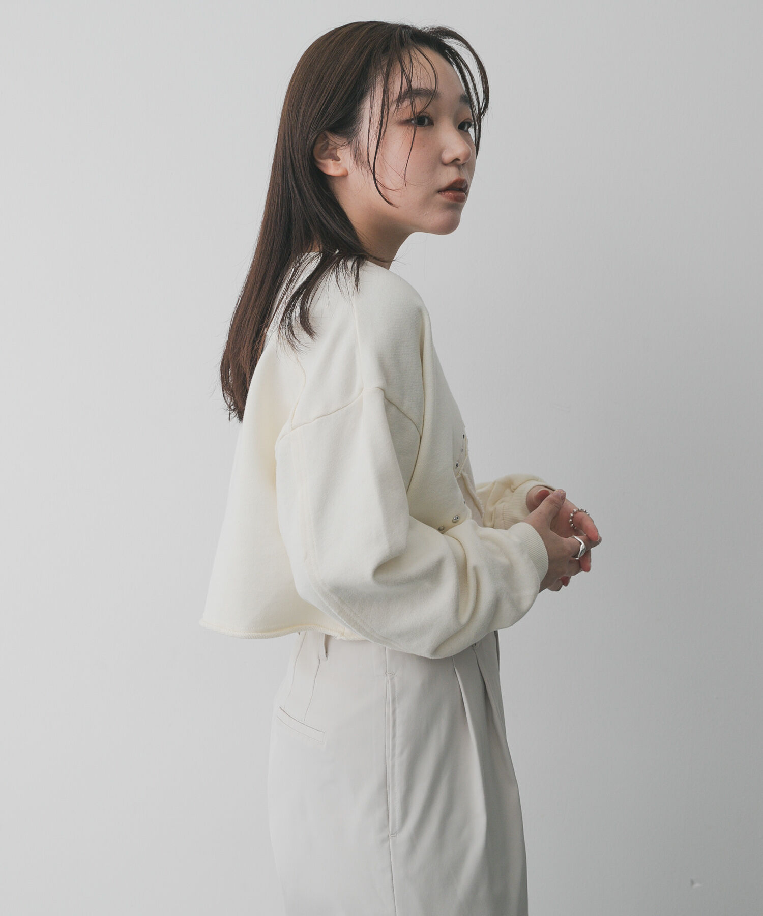 SENSE OF PLACE by URBAN RESEARCH「スタッズピグメントカットトップ」|スウェット・ジャージ|