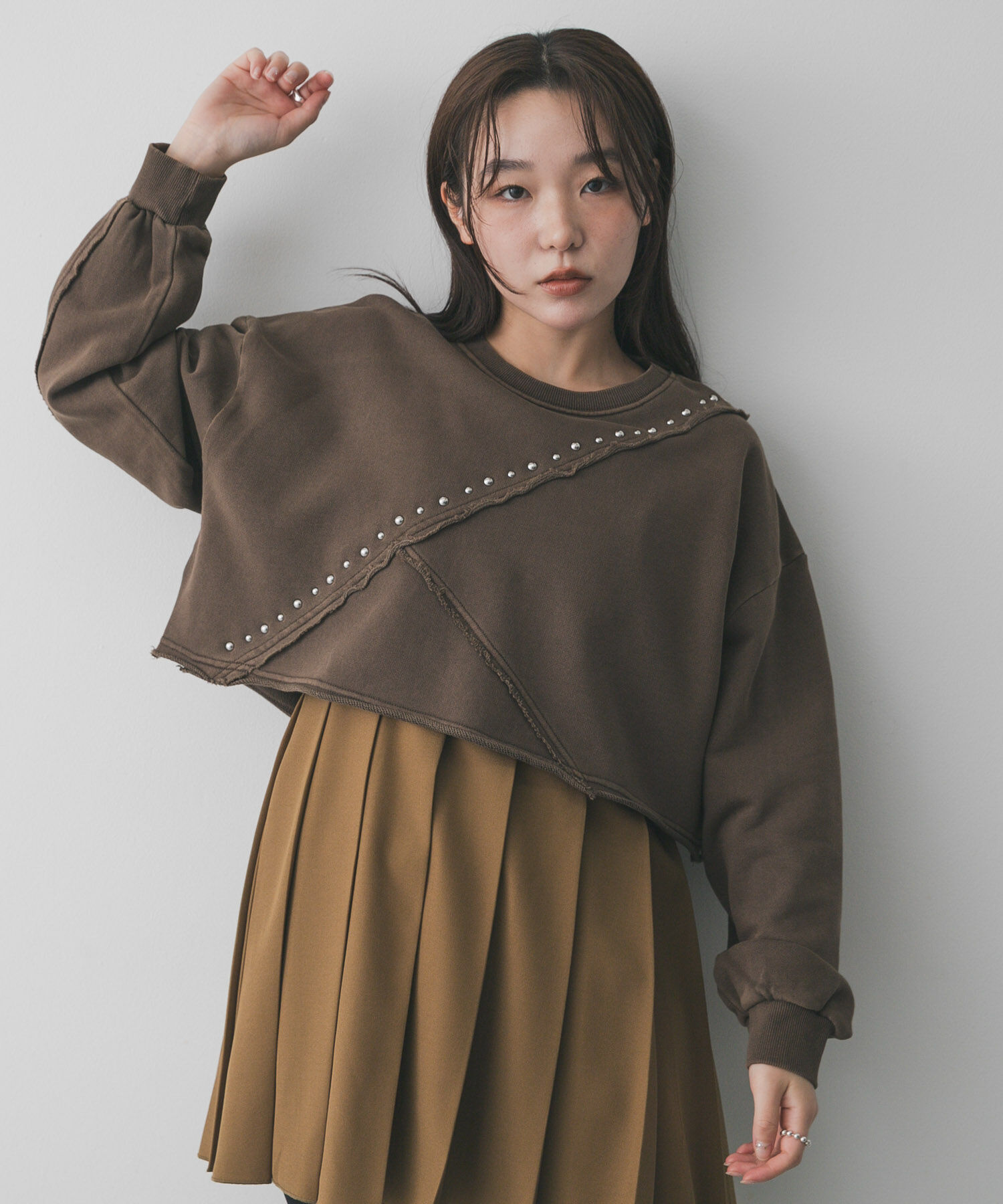 SENSE OF PLACE by URBAN RESEARCH「スタッズピグメントカットトップ」|スウェット・ジャージ|