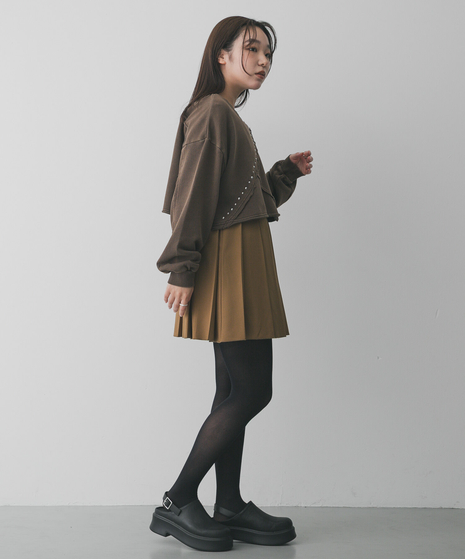 SENSE OF PLACE by URBAN RESEARCH「スタッズピグメントカットトップ」|スウェット・ジャージ|