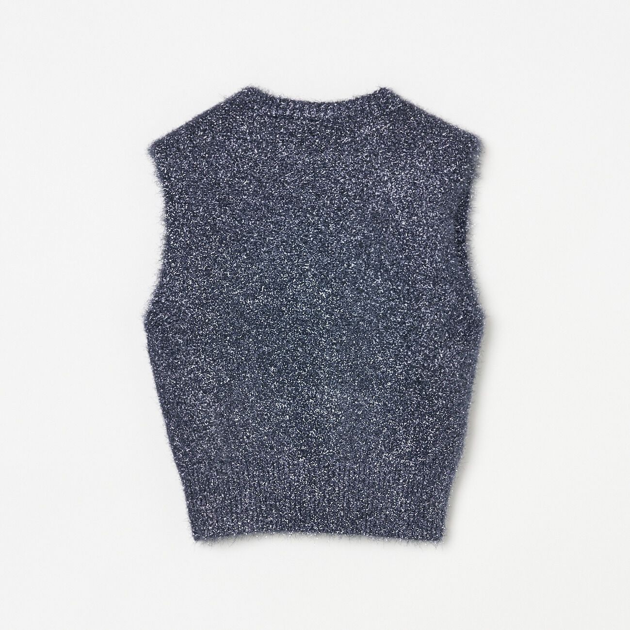 HELIOPOLE「HELIOPOLE FEATHER YARN GLITTER KNIT VEST」|ニット・セーター|