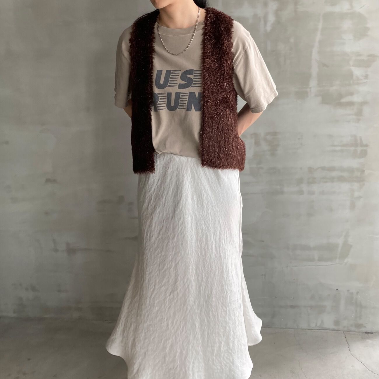 HELIOPOLE「HELIOPOLE GLITTER KNIT GILET」|ニット・セーター|