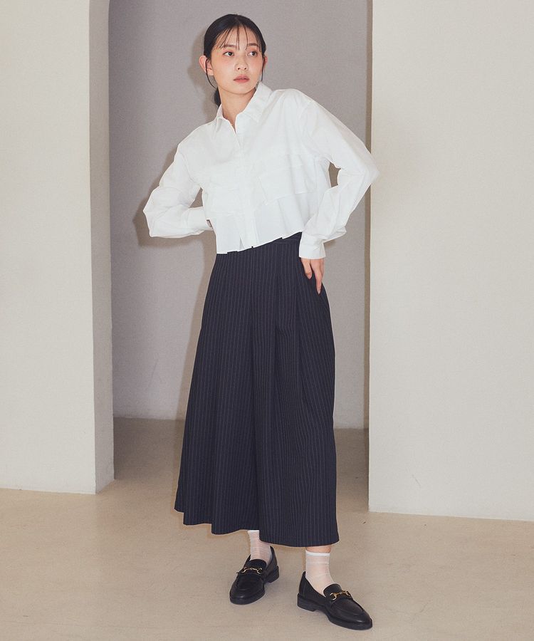 earth music&ecology「ティアードショートシャツ」|シャツ・ブラウス|