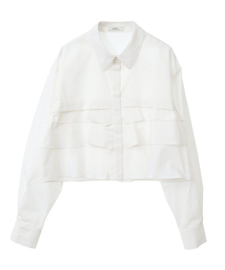 earth music&ecology「ティアードショートシャツ」|シャツ・ブラウス|