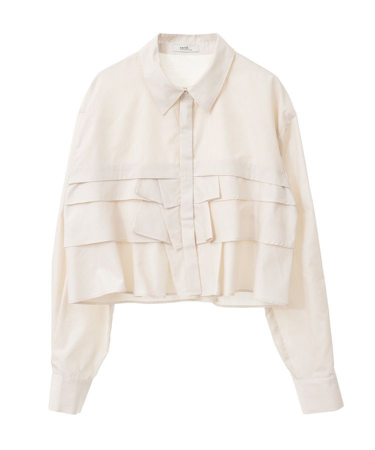 earth music&ecology「ティアードショートシャツ」|シャツ・ブラウス|