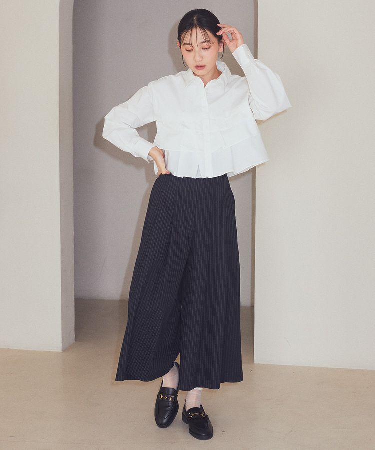 earth music&ecology「ティアードショートシャツ」|シャツ・ブラウス|