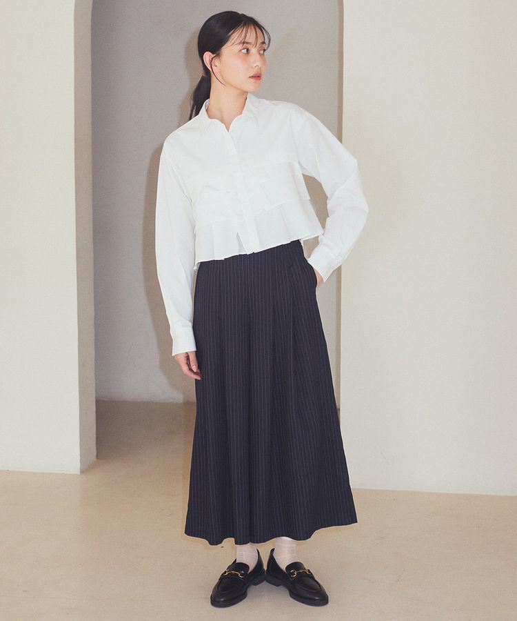 earth music&ecology「ティアードショートシャツ」|シャツ・ブラウス|