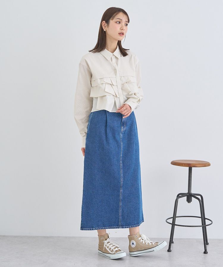 earth music&ecology「ティアードショートシャツ」|シャツ・ブラウス|