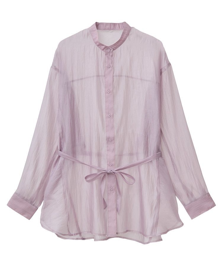 earth music&ecology「ウエストベルトシアーシャツ」|シャツ・ブラウス|