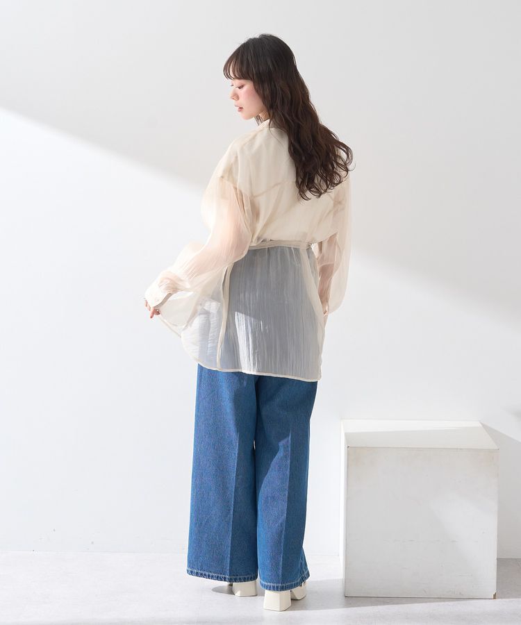 earth music&ecology「ウエストベルトシアーシャツ」|シャツ・ブラウス|