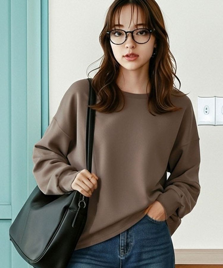 AMERICAN HOLIC「【WEB限定】袖タックコクーンポンチプルオーバー」|Tシャツ・カットソー|