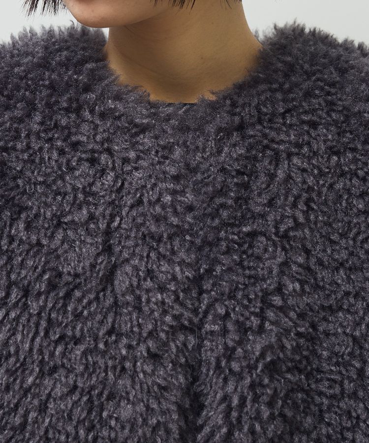 Green Parks「・ELENCARE DUE シープファーロングベスト」|ベスト・ジレ|