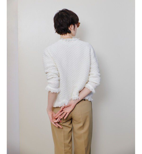 allureville「ミックスツイードニットジャケット」|ニット・セーター|