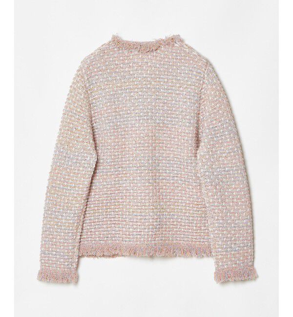 allureville「ミックスツイードニットジャケット」|ニット・セーター|