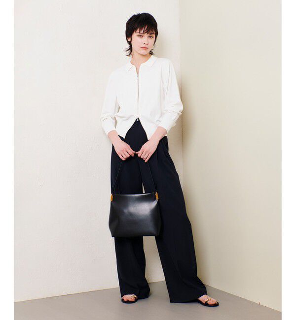 allureville「布帛コンビニットブルゾン」|カーディガン|