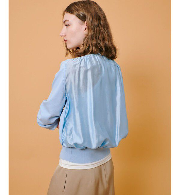 allureville「布帛コンビニットブルゾン」|カーディガン|