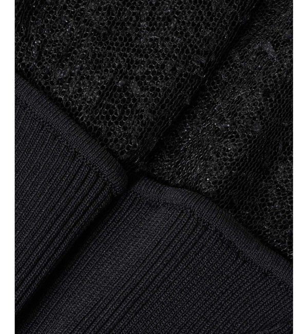 LOULOU WILLOUGHBY「【LOULOU WILLOUGHBY】レーシーニットビスチェプルオーバー」|ニット・セーター|