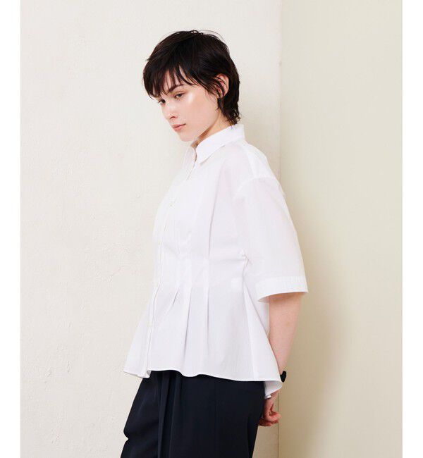 allureville「タイプライタータックペプラムシャツ」|シャツ・ブラウス|