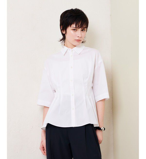 allureville「タイプライタータックペプラムシャツ」|シャツ・ブラウス|