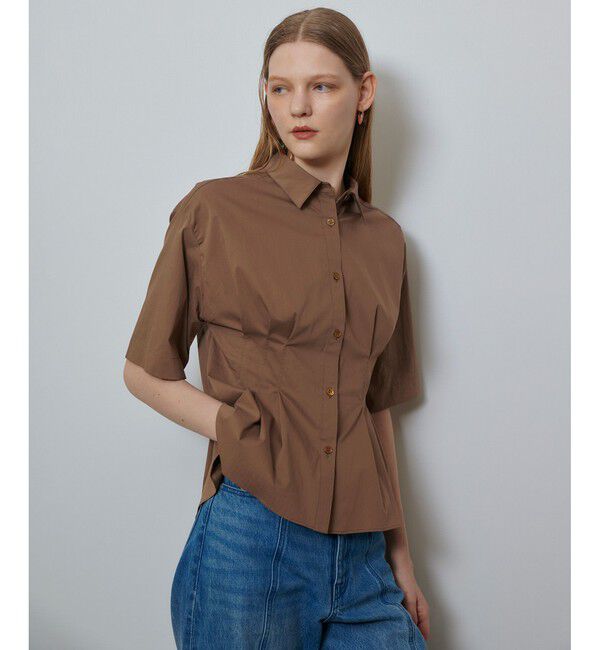 allureville「タイプライタータックペプラムシャツ」|シャツ・ブラウス|