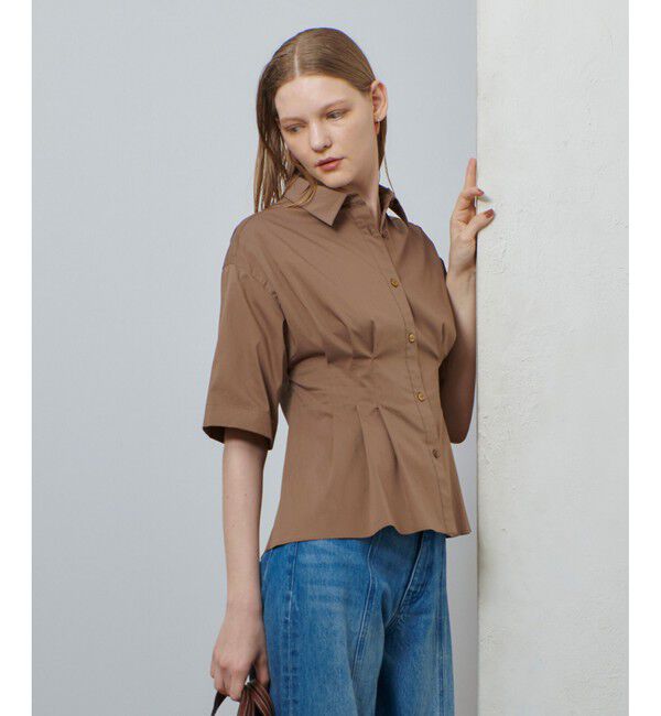 allureville「タイプライタータックペプラムシャツ」|シャツ・ブラウス|