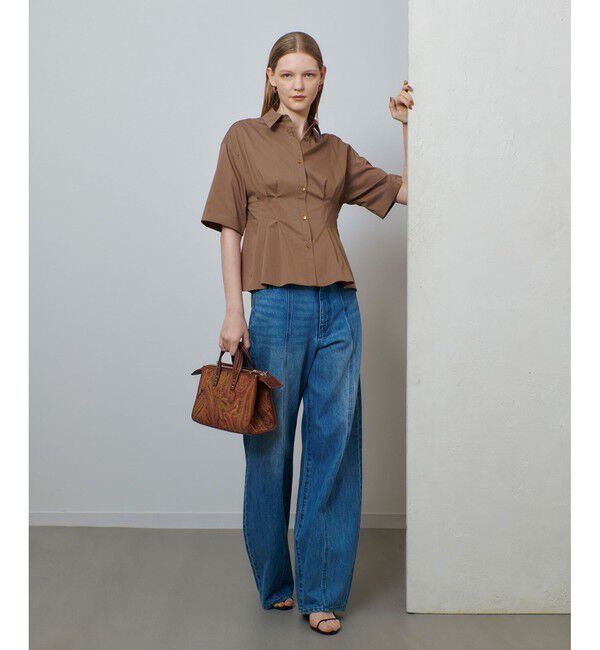 allureville「タイプライタータックペプラムシャツ」|シャツ・ブラウス|