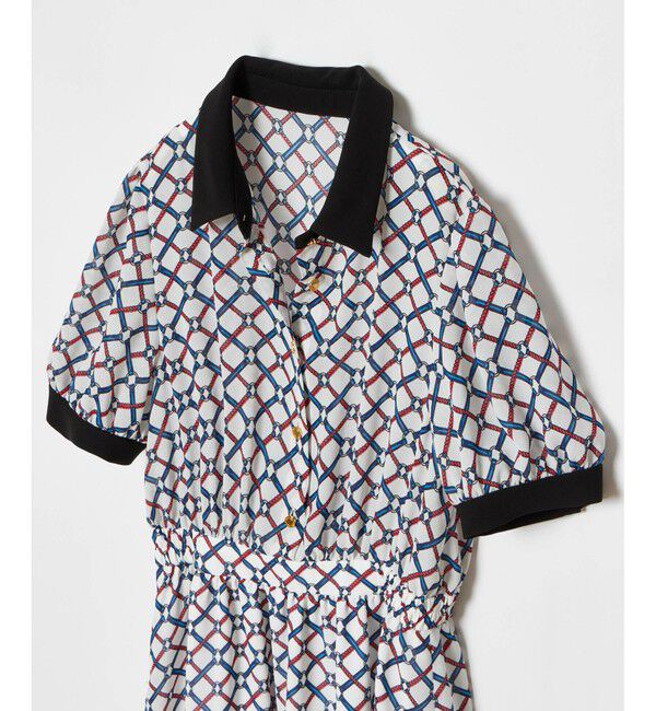 LOULOU WILLOUGHBY「【LOULOU WILLOUGHBY】ロープリングプリントワンピース」|ワンピース|