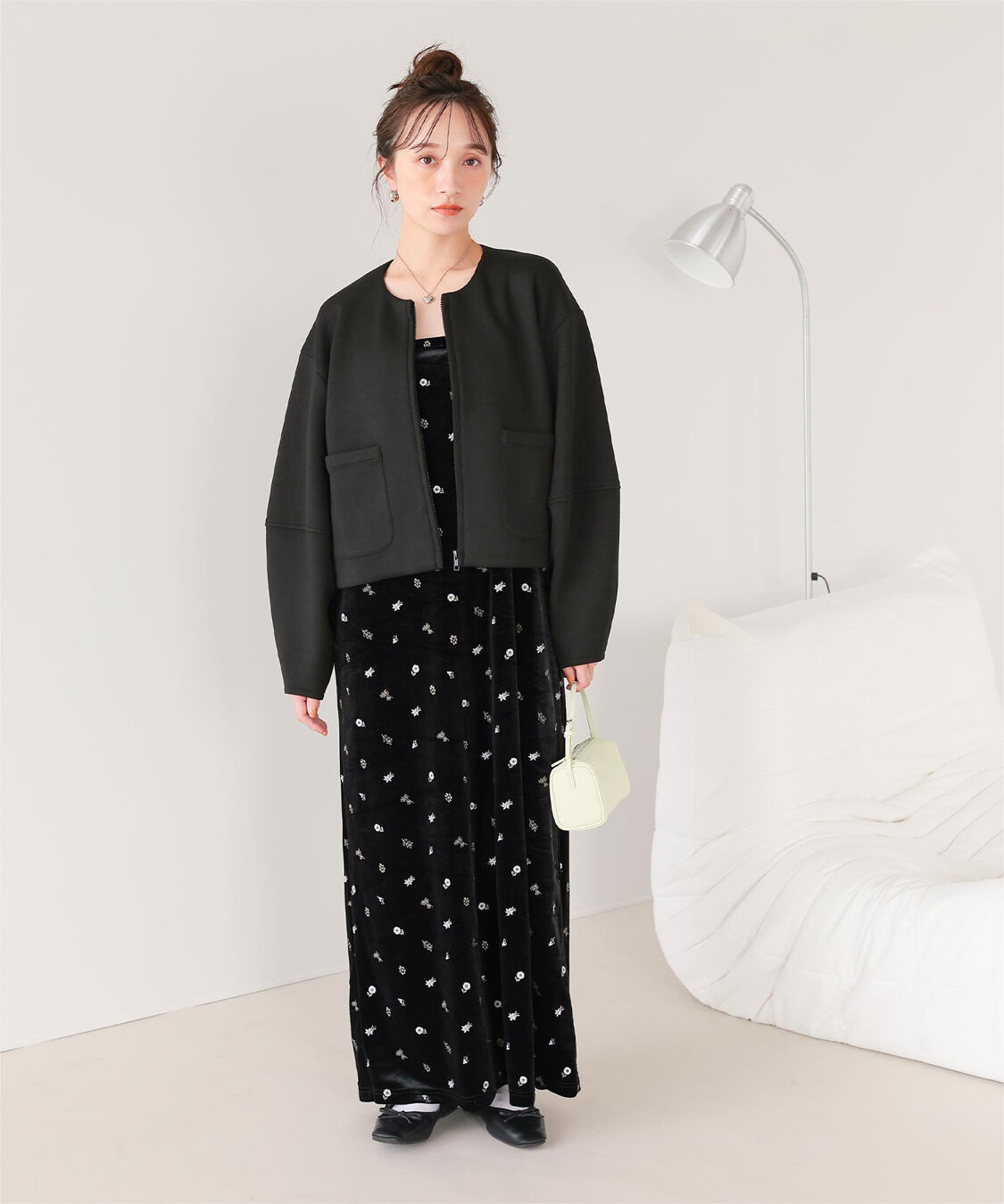 titivate「コクーンスリーブブルゾン」|ブルゾン・スタジャン|