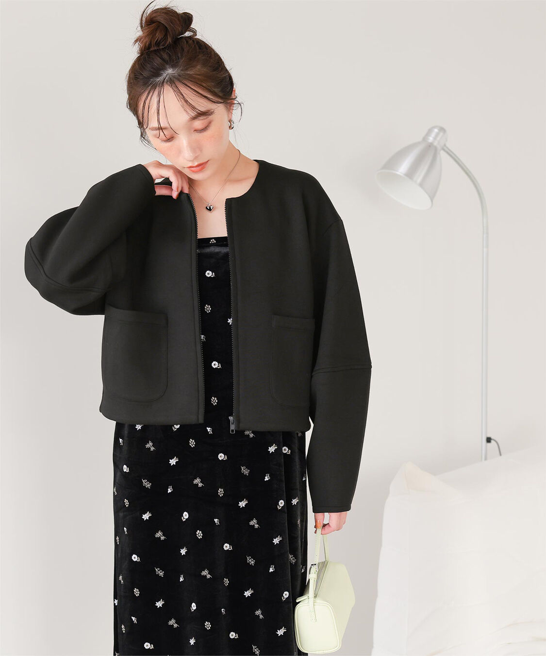 titivate「コクーンスリーブブルゾン」|ブルゾン・スタジャン|