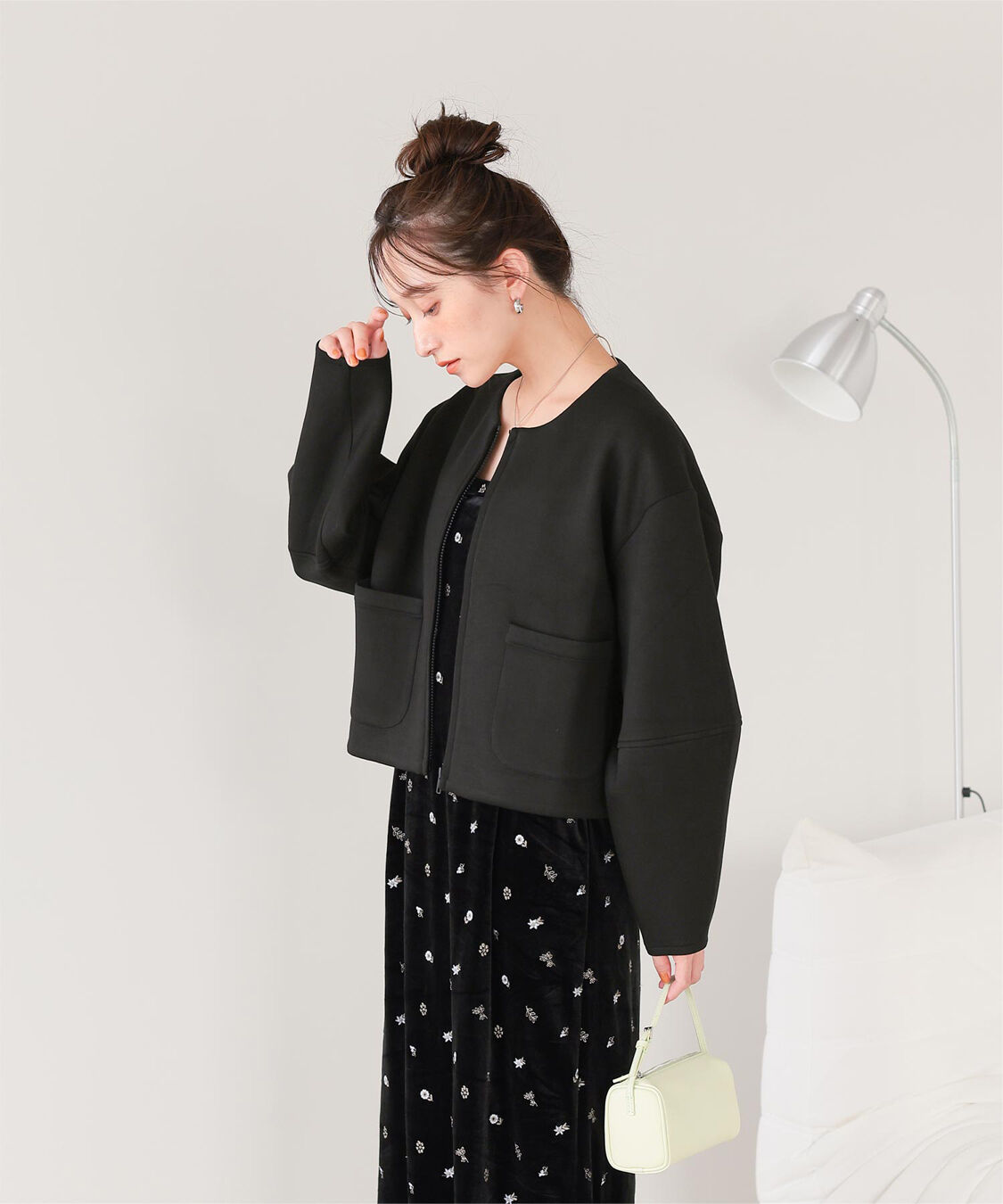 titivate「コクーンスリーブブルゾン」|ブルゾン・スタジャン|