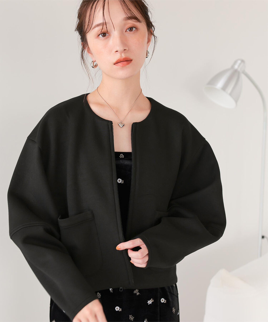 titivate「コクーンスリーブブルゾン」|ブルゾン・スタジャン|