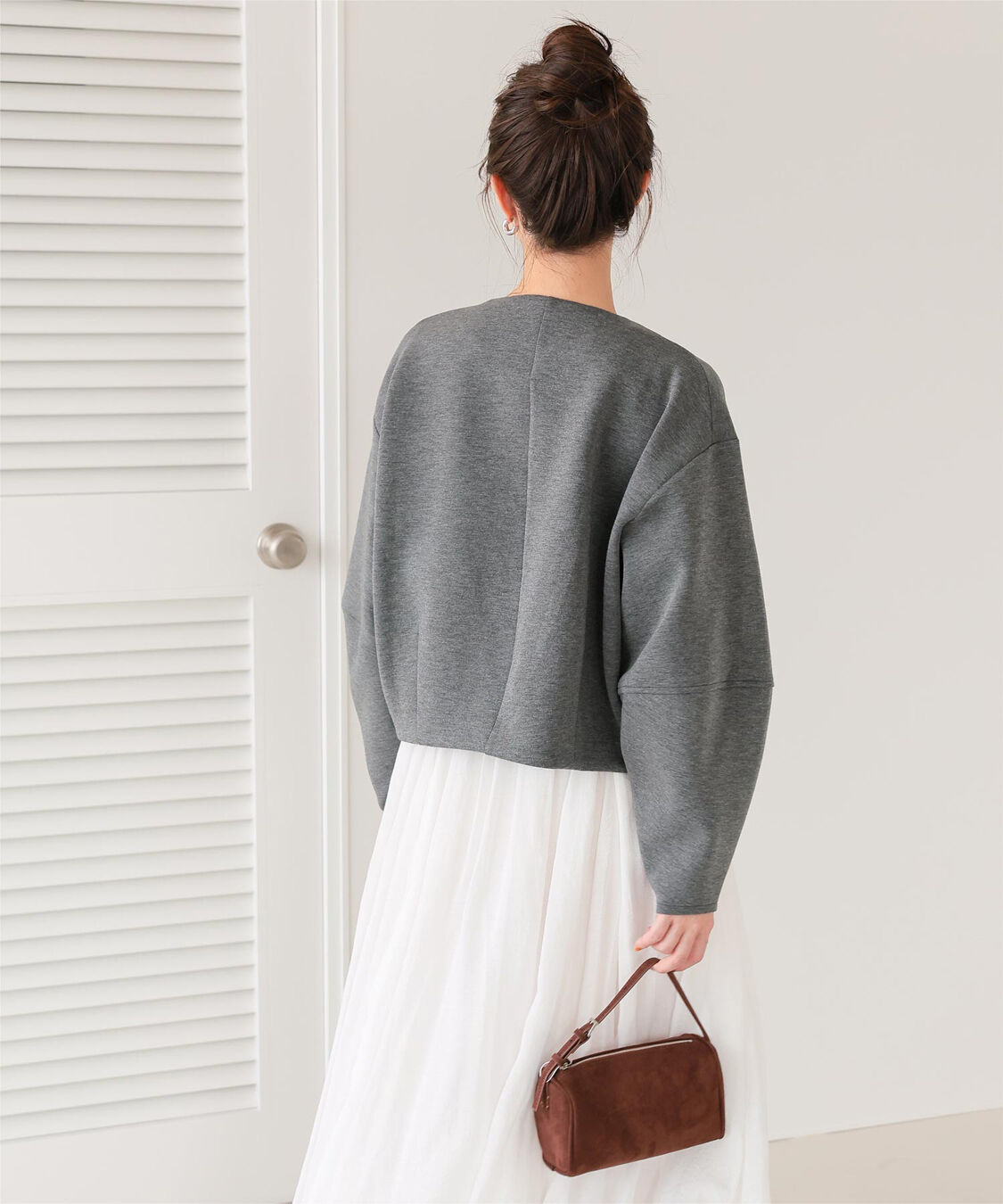 titivate「コクーンスリーブブルゾン」|ブルゾン・スタジャン|