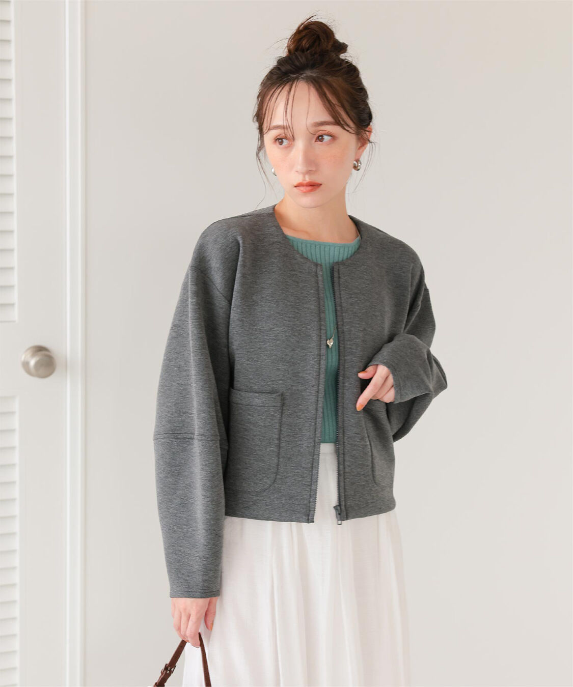 titivate「コクーンスリーブブルゾン」|ブルゾン・スタジャン|