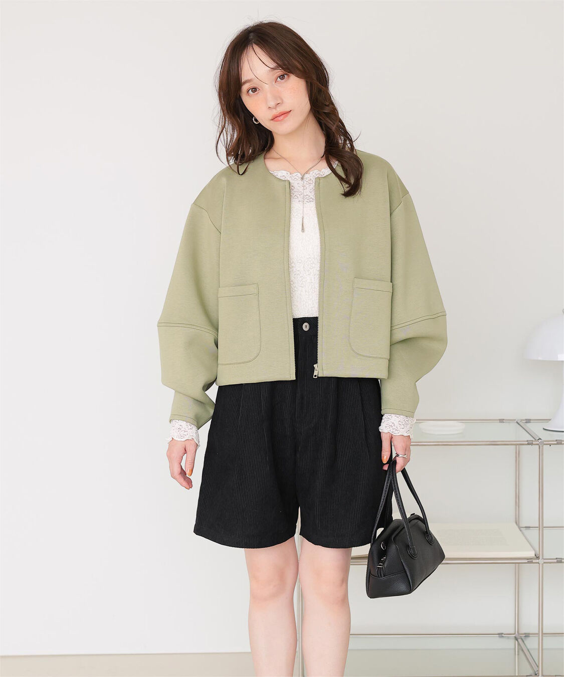 titivate「コクーンスリーブブルゾン」|ブルゾン・スタジャン|