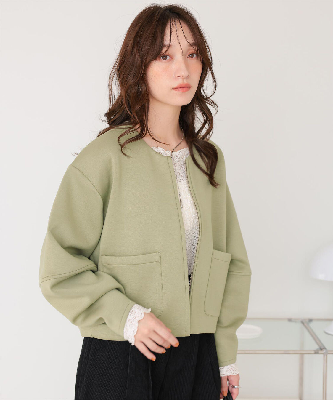 titivate「コクーンスリーブブルゾン」|ブルゾン・スタジャン|