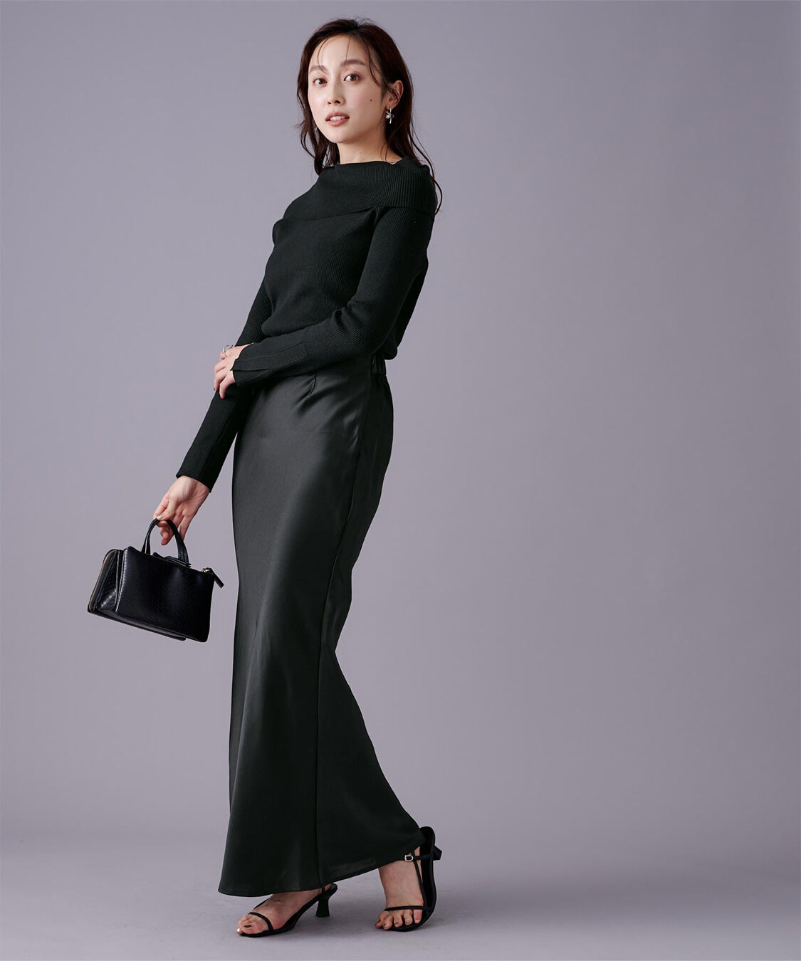 ur's「オフショルダーリブニット」|ニット・セーター|