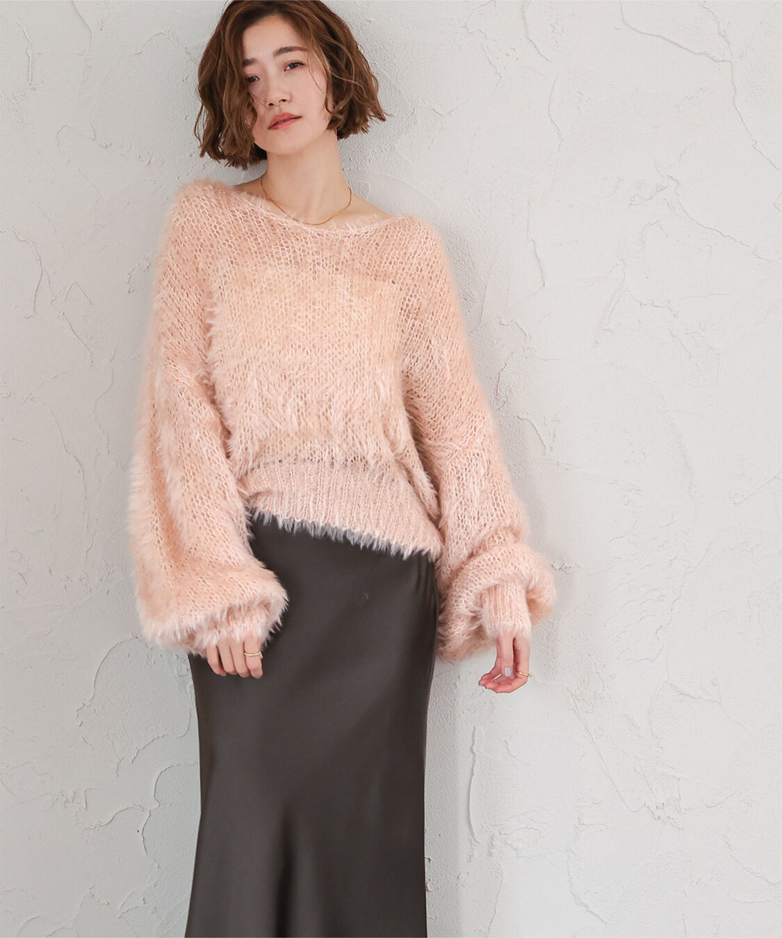 ur's「Vネックオーバーサイズシアーローゲージニット」|ニット・セーター|