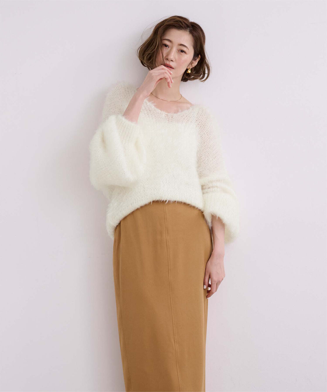 ur's「Vネックオーバーサイズシアーローゲージニット」|ニット・セーター|