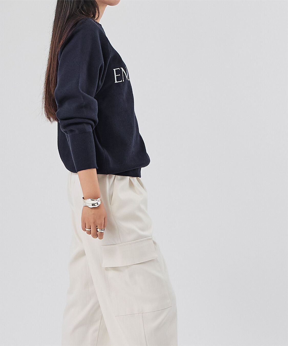 ur's「スウェットライクロゴニット」|ニット・セーター|