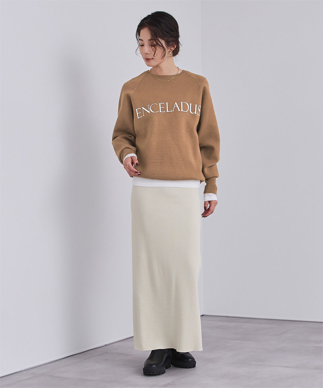 ur's「スウェットライクロゴニット」|ニット・セーター|