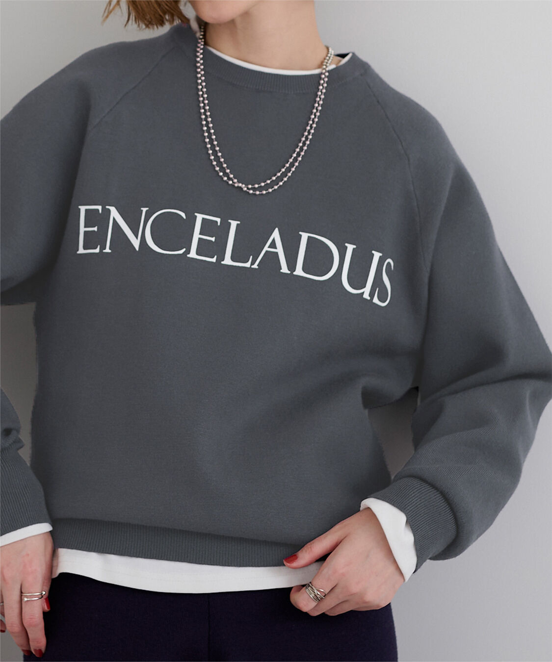 ur's「スウェットライクロゴニット」|ニット・セーター|