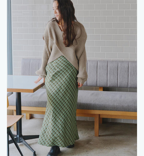 titivate「2wayクロスデザインプルオーバー」|ニット・セーター|