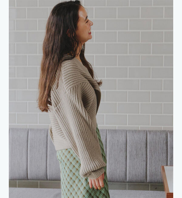 titivate「2wayクロスデザインプルオーバー」|ニット・セーター|