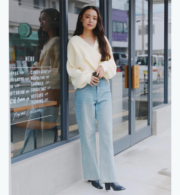 titivate「2wayクロスデザインプルオーバー」|ニット・セーター|